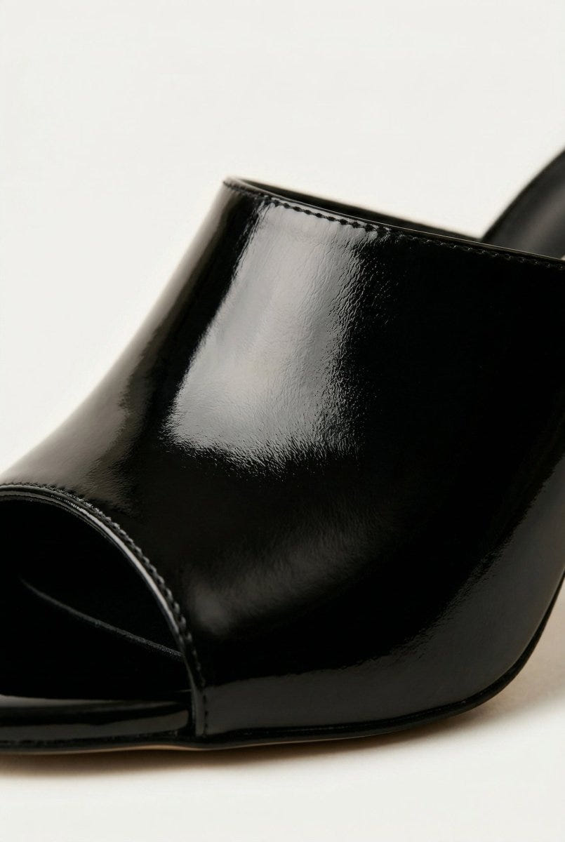 TFP - Stiletto Mules - Black Patent