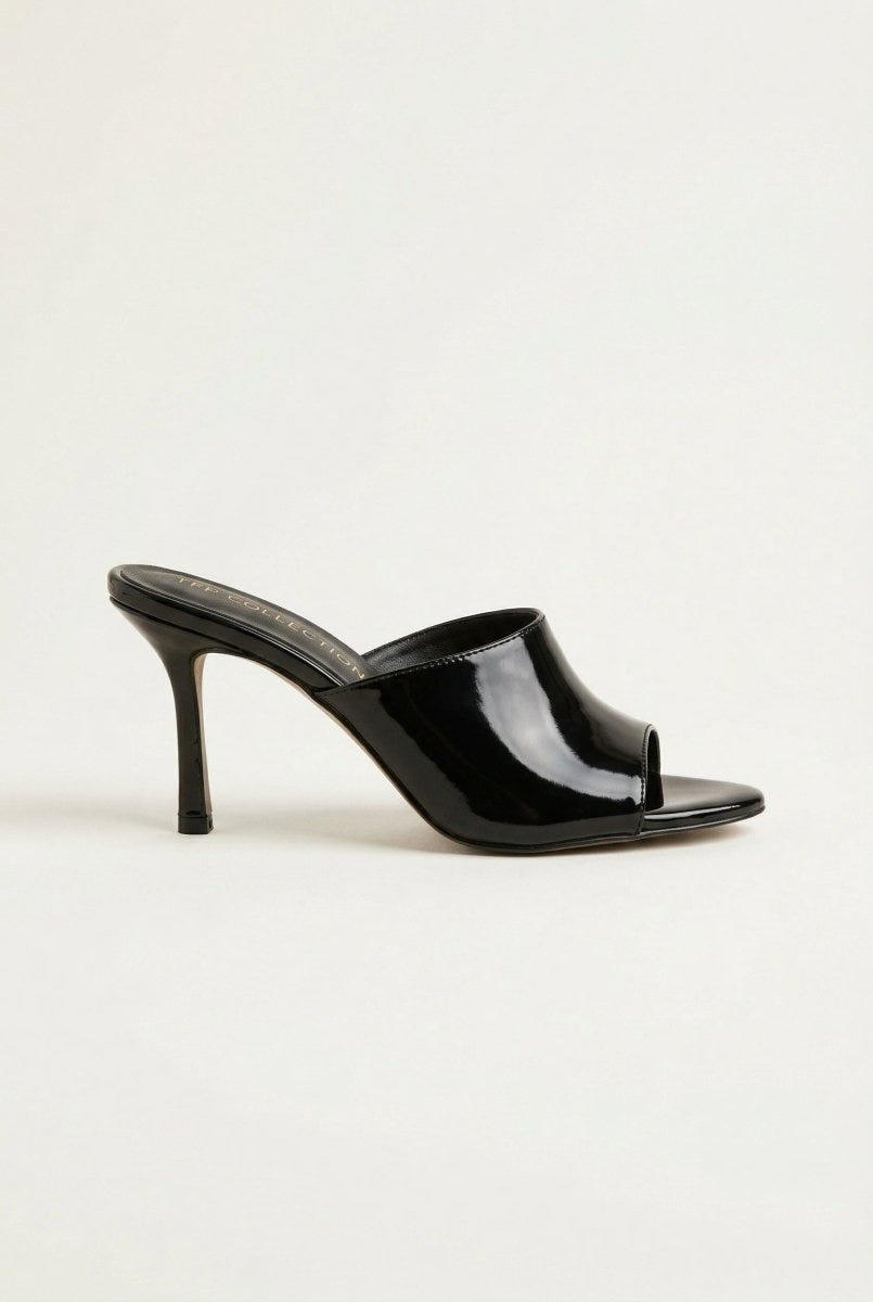 TFP - Stiletto Mules - Black Patent