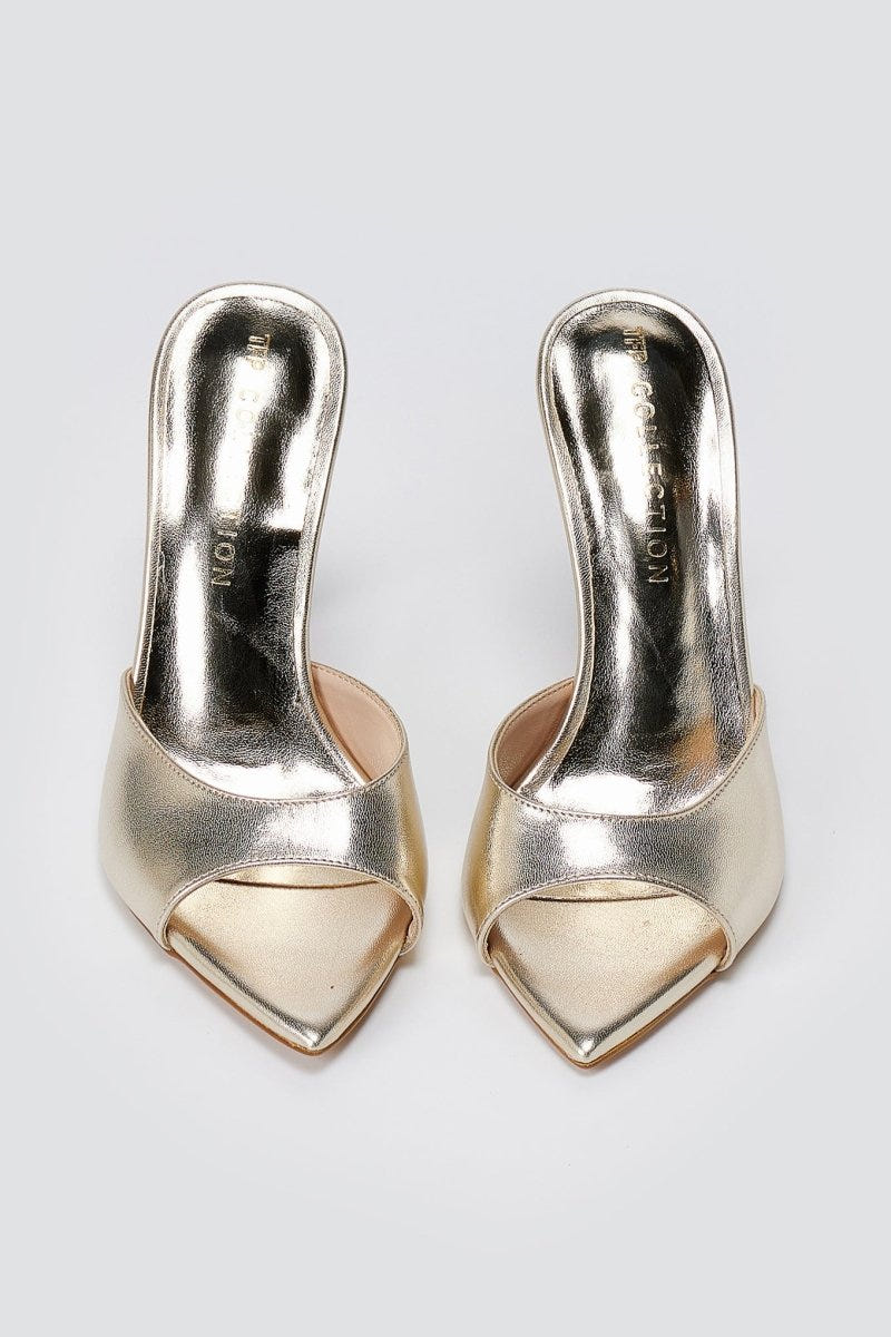 TFP - Stiletto Mules - Gold