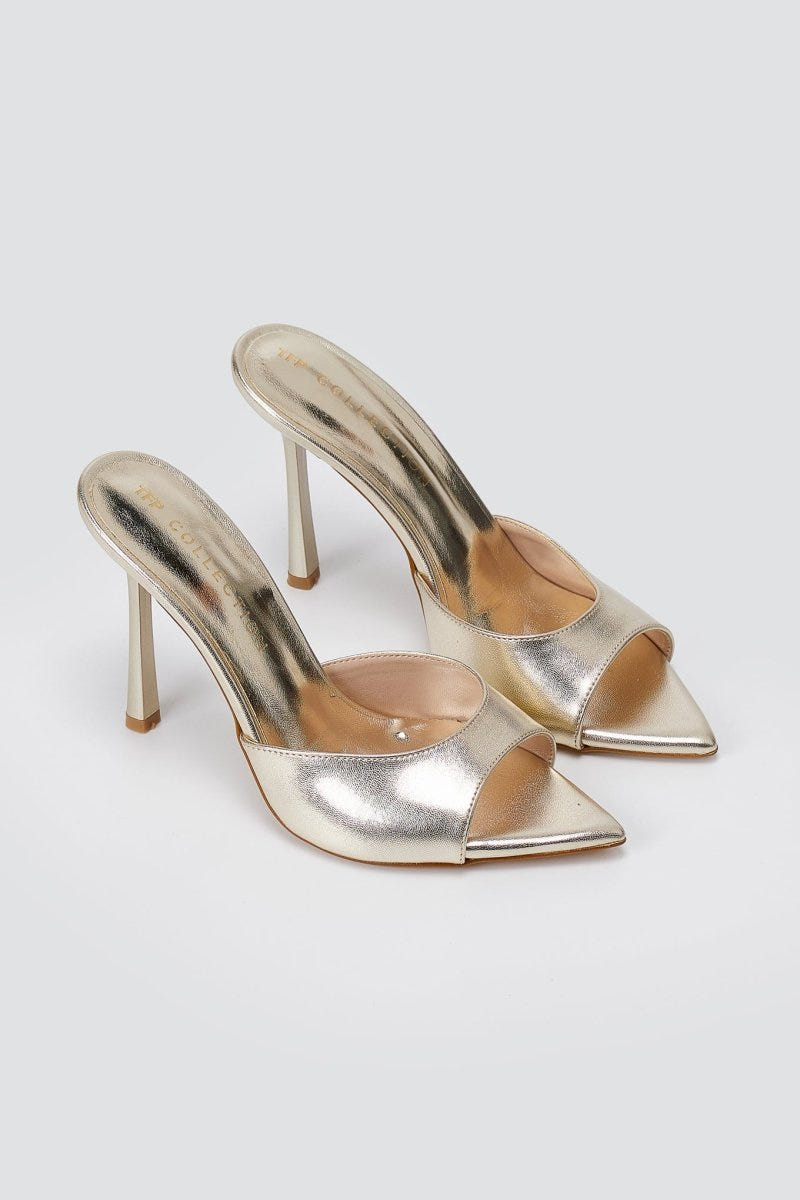 TFP - Stiletto Mules - Gold