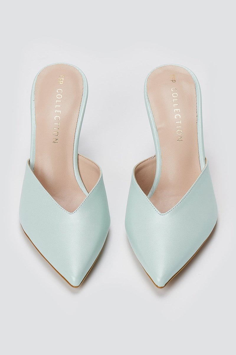 TFP - Stiletto Mules - Green
