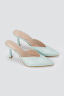 TFP - Stiletto Mules - Green