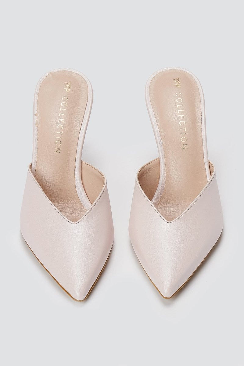 TFP - Stiletto Mules - Pink Matte