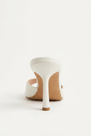 TFP - Stiletto Mules - White Matte