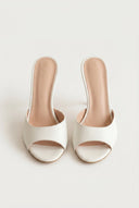 TFP - Stiletto Mules - White Matte