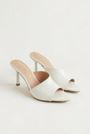 TFP - Stiletto Mules - White Patent