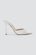 TFP - Stiletto Mules - White Patent