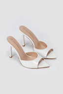 TFP - Stiletto Mules - White Patent