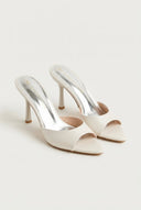 TFP - Stiletto Mules - White Pearl