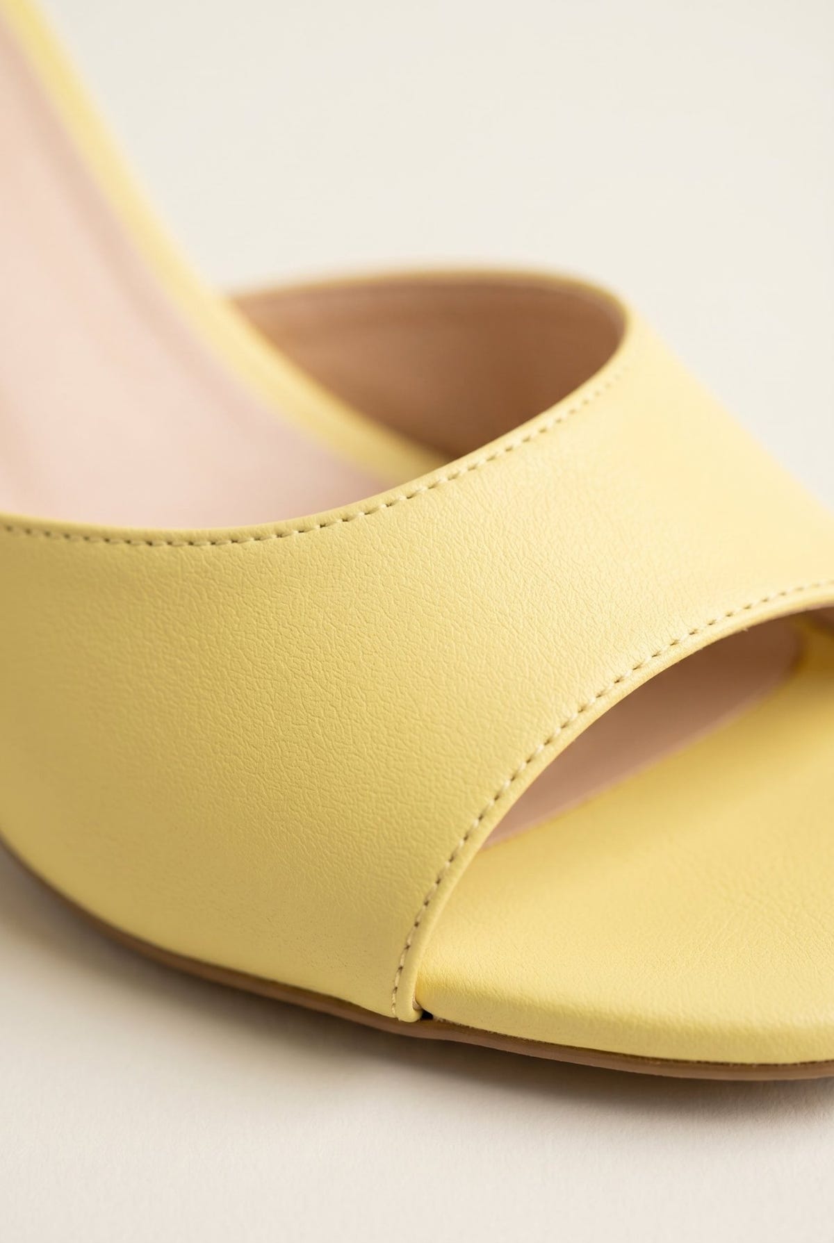 TFP - Stiletto Mules - Yellow Matte