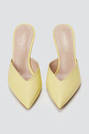 TFP - Stiletto Mules - Yellow Matte
