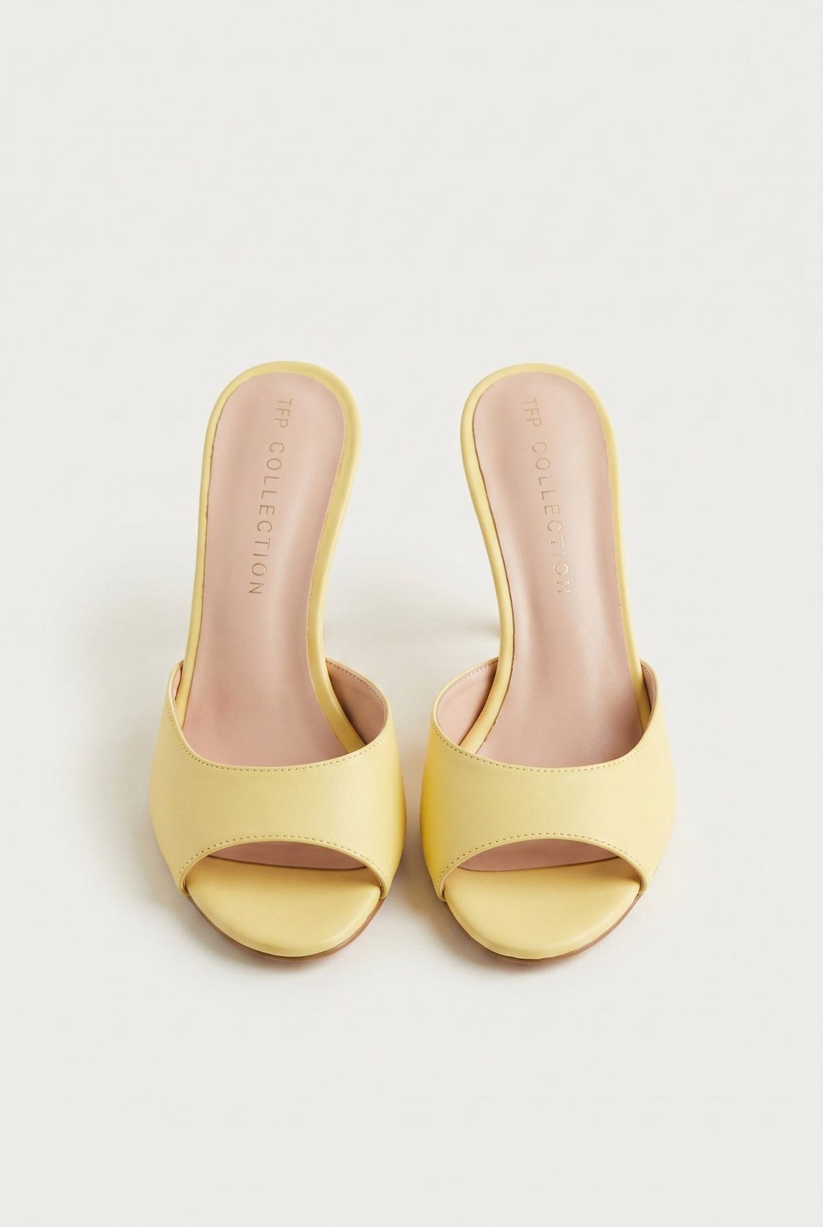 TFP - Stiletto Mules - Yellow Matte