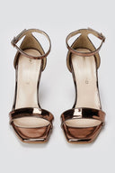 TFP - Stiletto Sandals - Brown Mirror