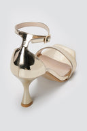 TFP - Stiletto Sandals - Gold Mirror