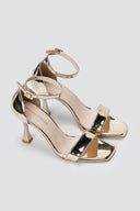 TFP - Stiletto Sandals - Gold Mirror