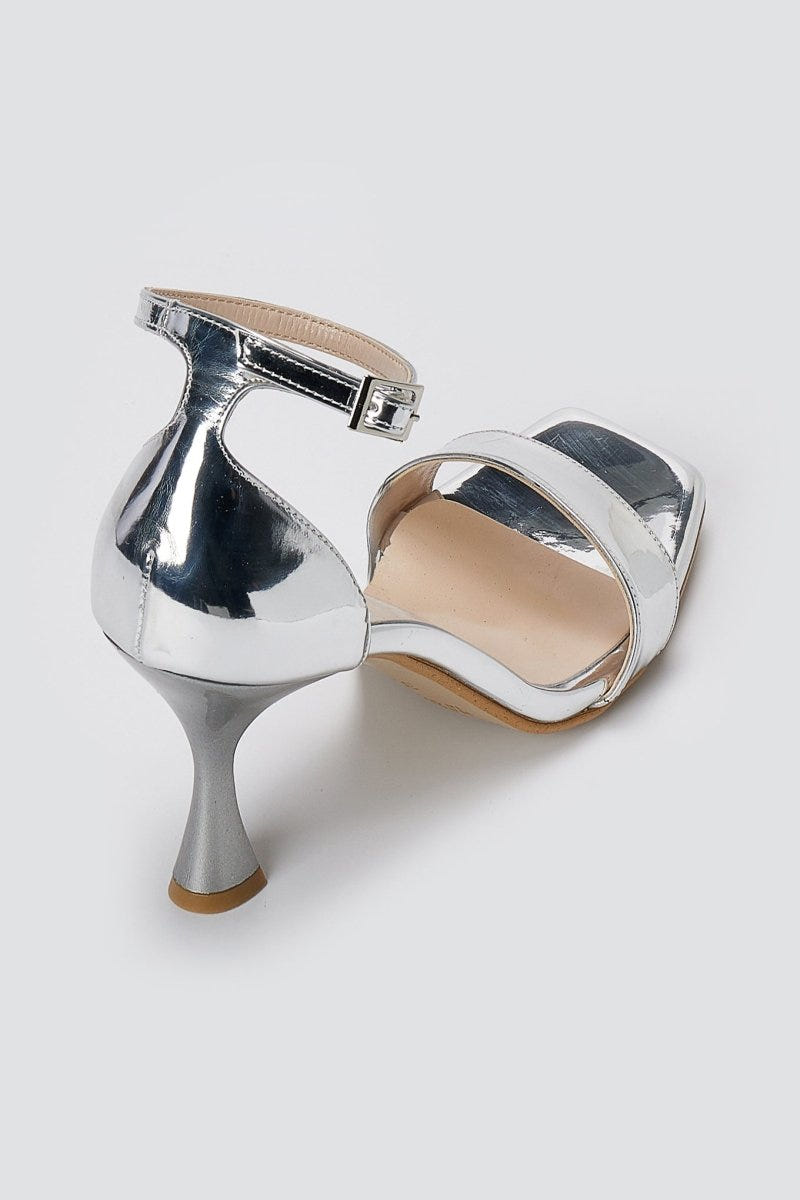 TFP - Stiletto Sandals - Silver Mirror