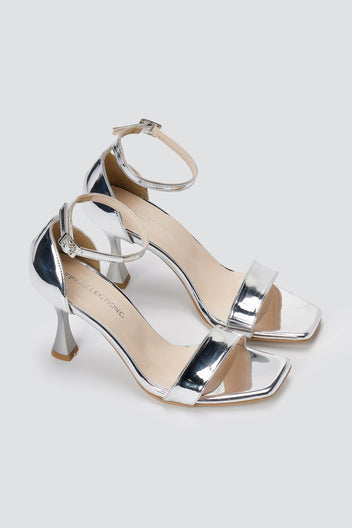 TFP - Stiletto Sandals - Silver Mirror