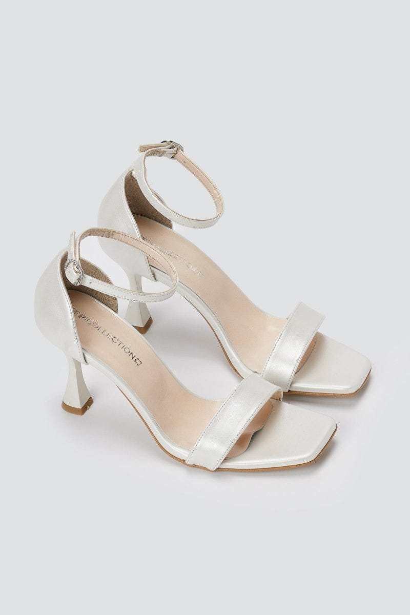 TFP - Stiletto Sandals - White Pearl