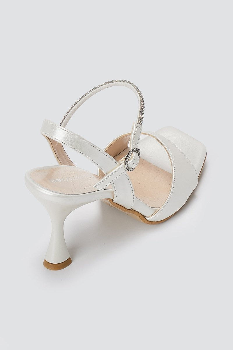 TFP - Stiletto Sandals - White Pearl