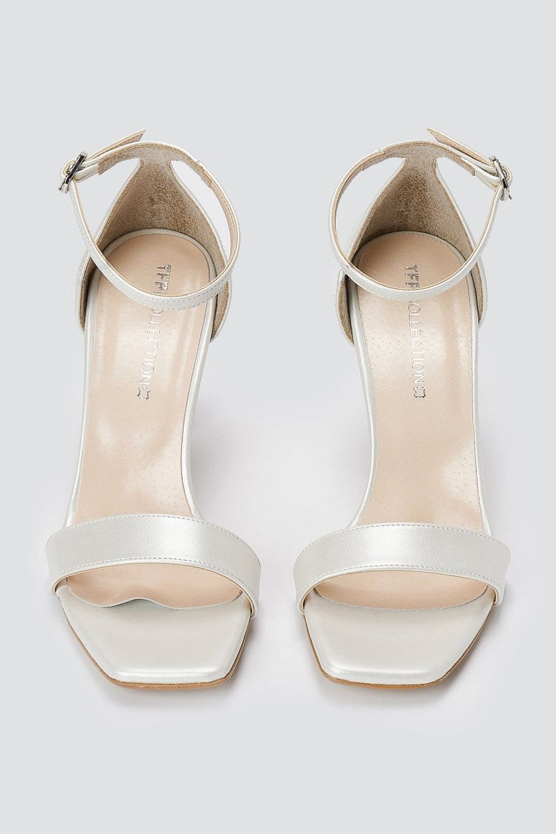 TFP - Stiletto Sandals - White Pearl