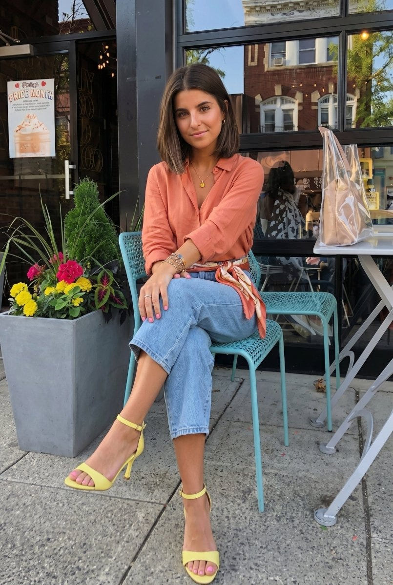 TFP - Stiletto Sandals - Yellow Matte