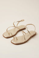 IRIS - Strappy Flat Sandals - Gold Metallic