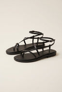 TFP - Strappy Sandals Ankle Strap - Black Matte