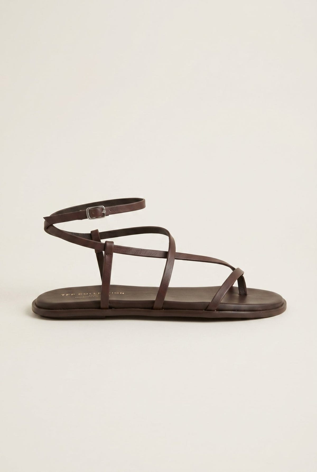 TFP - Strappy Sandals Ankle Strap - Brown Matte