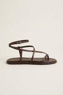 TFP - Strappy Sandals Ankle Strap - Brown Matte