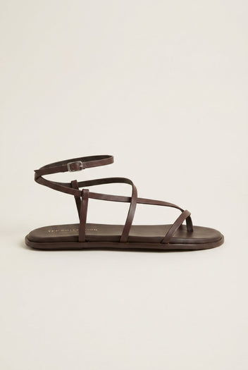 TFP - Strappy Sandals Ankle Strap - Brown Matte