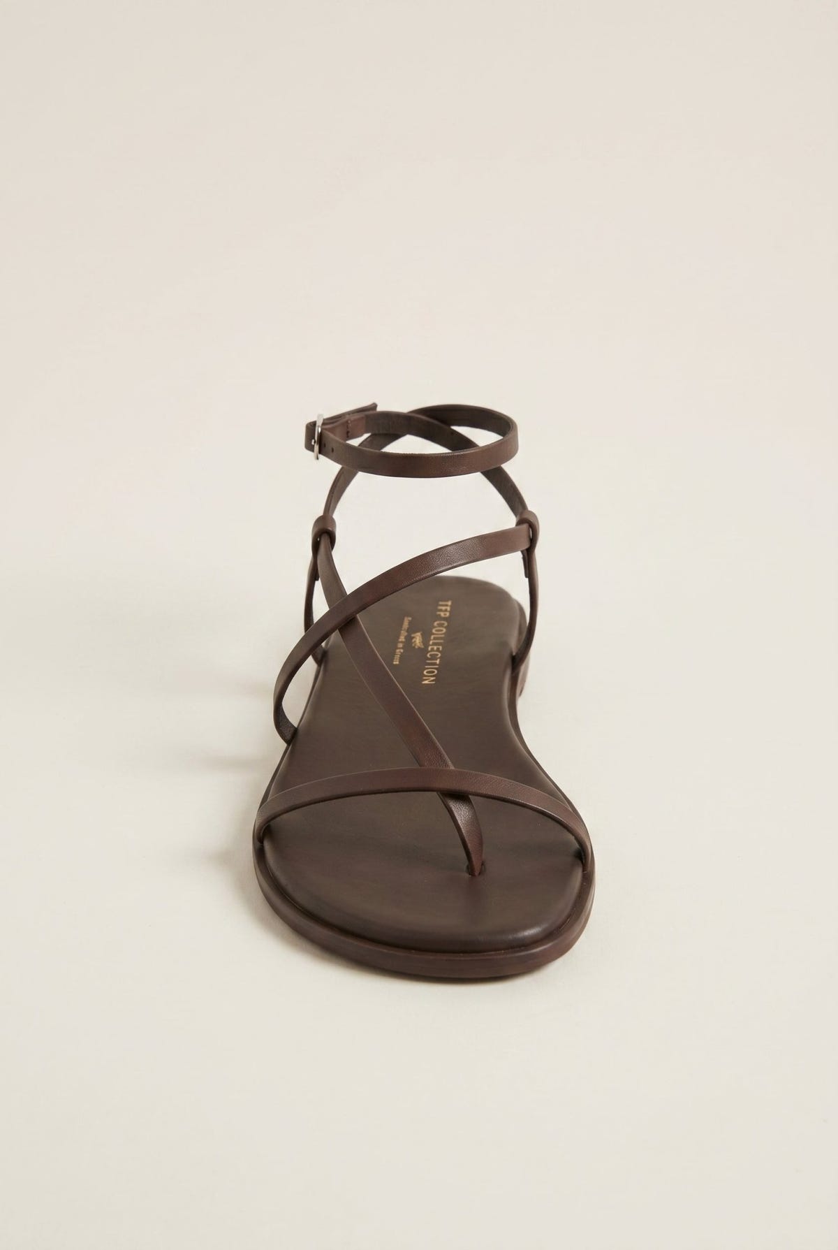 TFP - Strappy Sandals Ankle Strap - Brown Matte