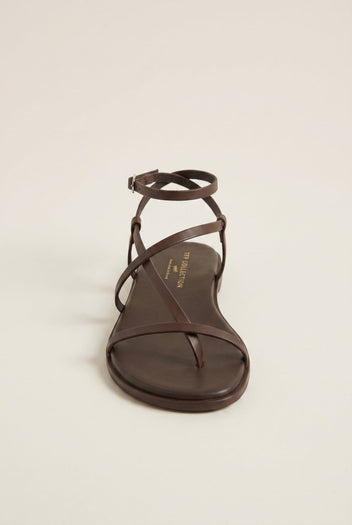 TFP - Strappy Sandals Ankle Strap - Brown Matte