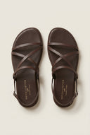 TFP - Strappy Sandals Ankle Strap - Brown Matte
