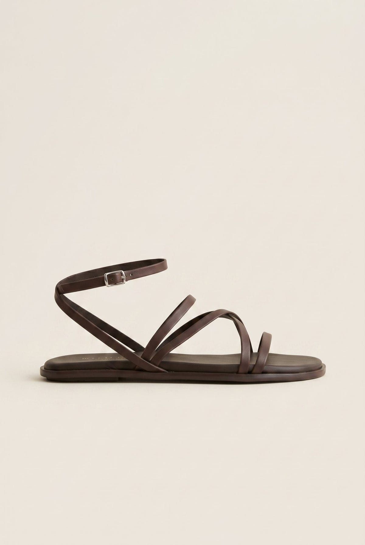 TFP - Strappy Sandals Ankle Strap - Brown Matte