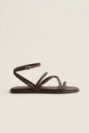 TFP - Strappy Sandals Ankle Strap - Brown Matte