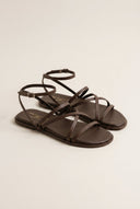 TFP - Strappy Sandals Ankle Strap - Brown Matte