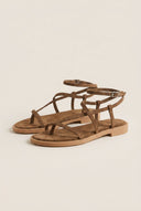 TFP - Strappy Sandals Ankle Strap - Khaki Green Suede