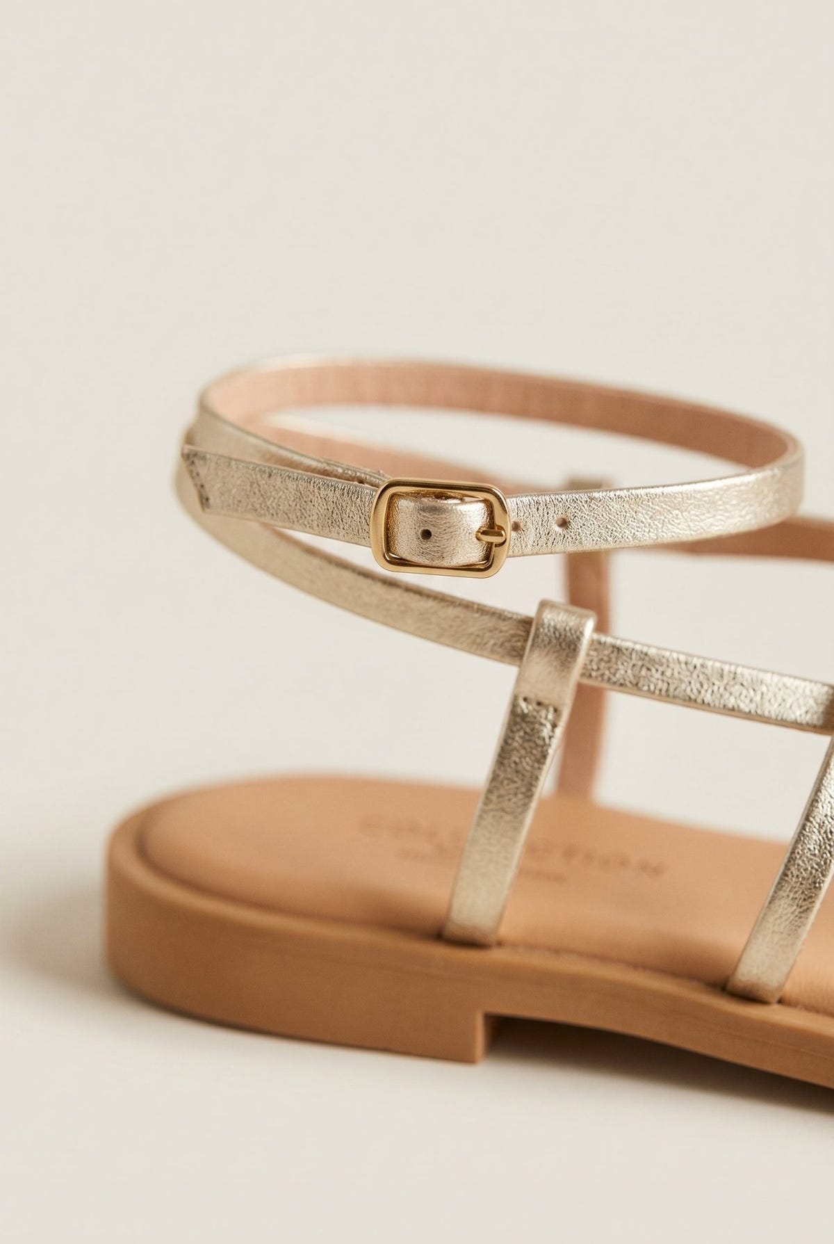 TFP - Strappy Sandals Ankle Strap - Light Gold