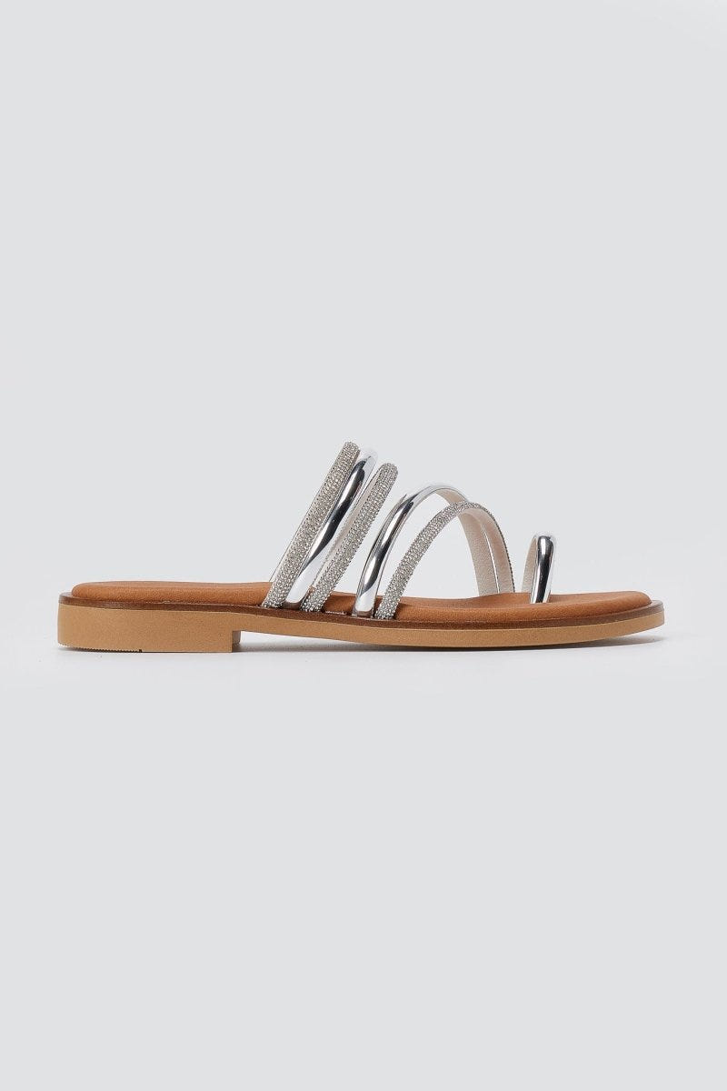 RAGAZZA - Strappy Sandals - Silver Metallic