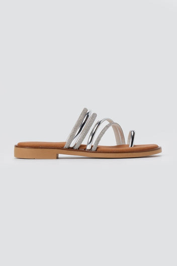 RAGAZZA - Strappy Sandals - Silver Metallic