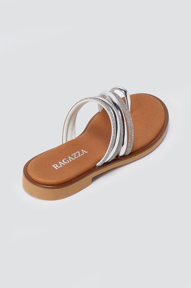 RAGAZZA - Strappy Sandals - Silver Metallic