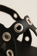 ATENEO - Studded Sandals Side Strap - Black Matte