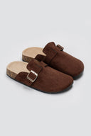ERYNN - Suede Clogs - Brown Suede