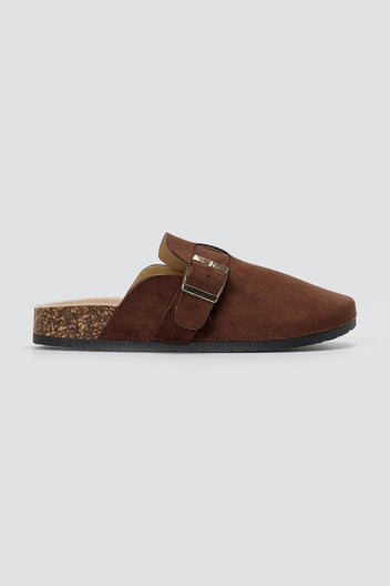 ERYNN - Suede Clogs - Brown Suede