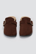 ERYNN - Suede Clogs - Brown Suede
