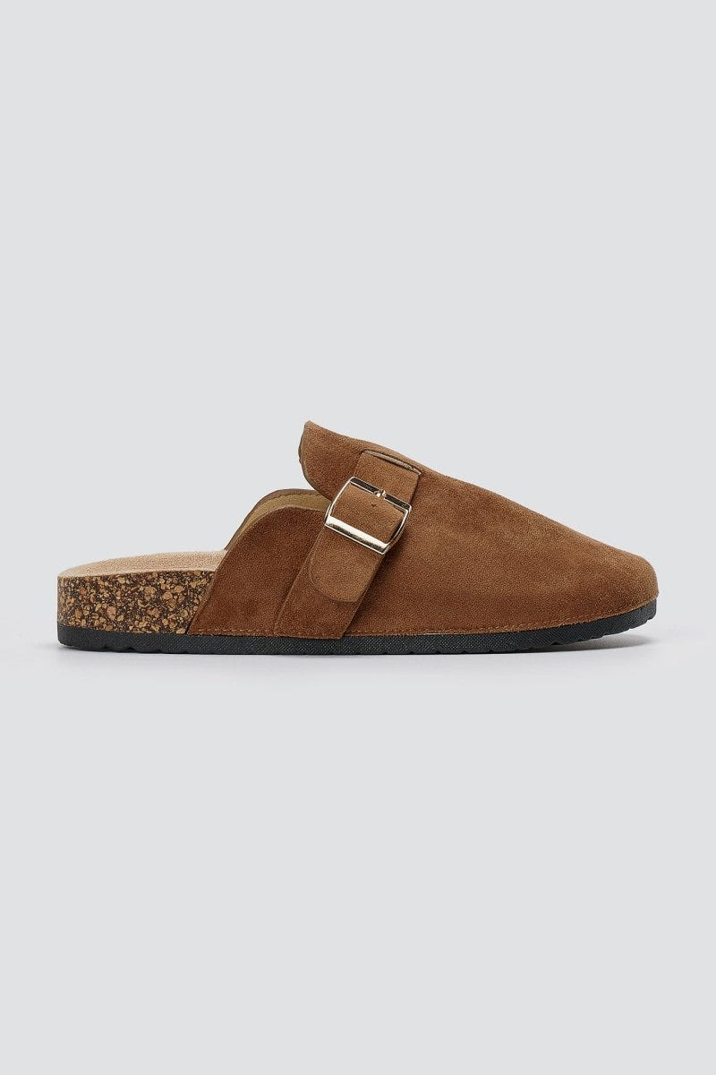 ERYNN - Suede Clogs - Tan Suede