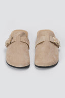 ERYNN - Suede Clogs - Taupe Suede