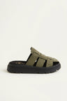 Khaki Green Suede