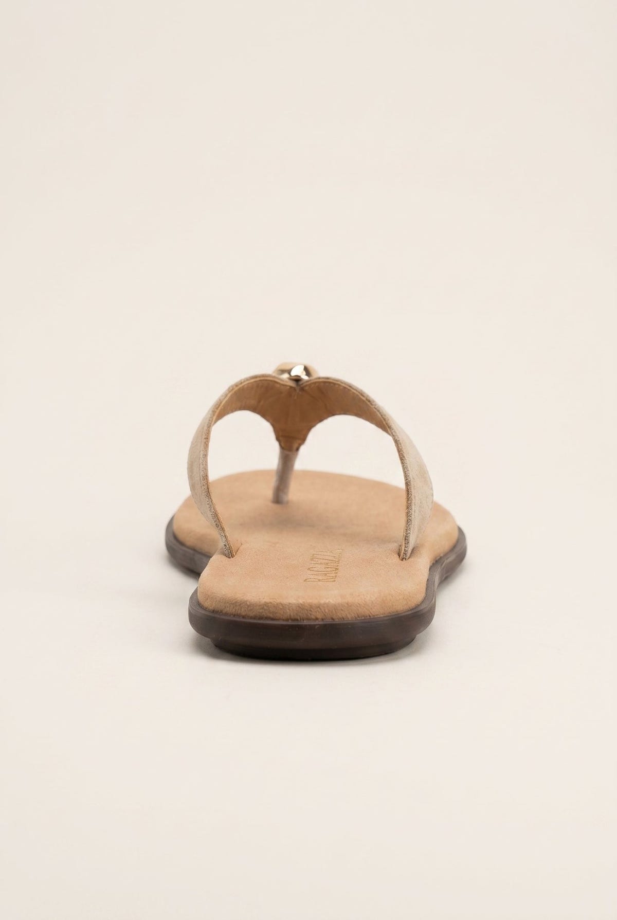 RAGAZZA - Suede Leather Sandals - Beige Suede