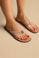 RAGAZZA - Suede Leather Sandals - Beige Suede